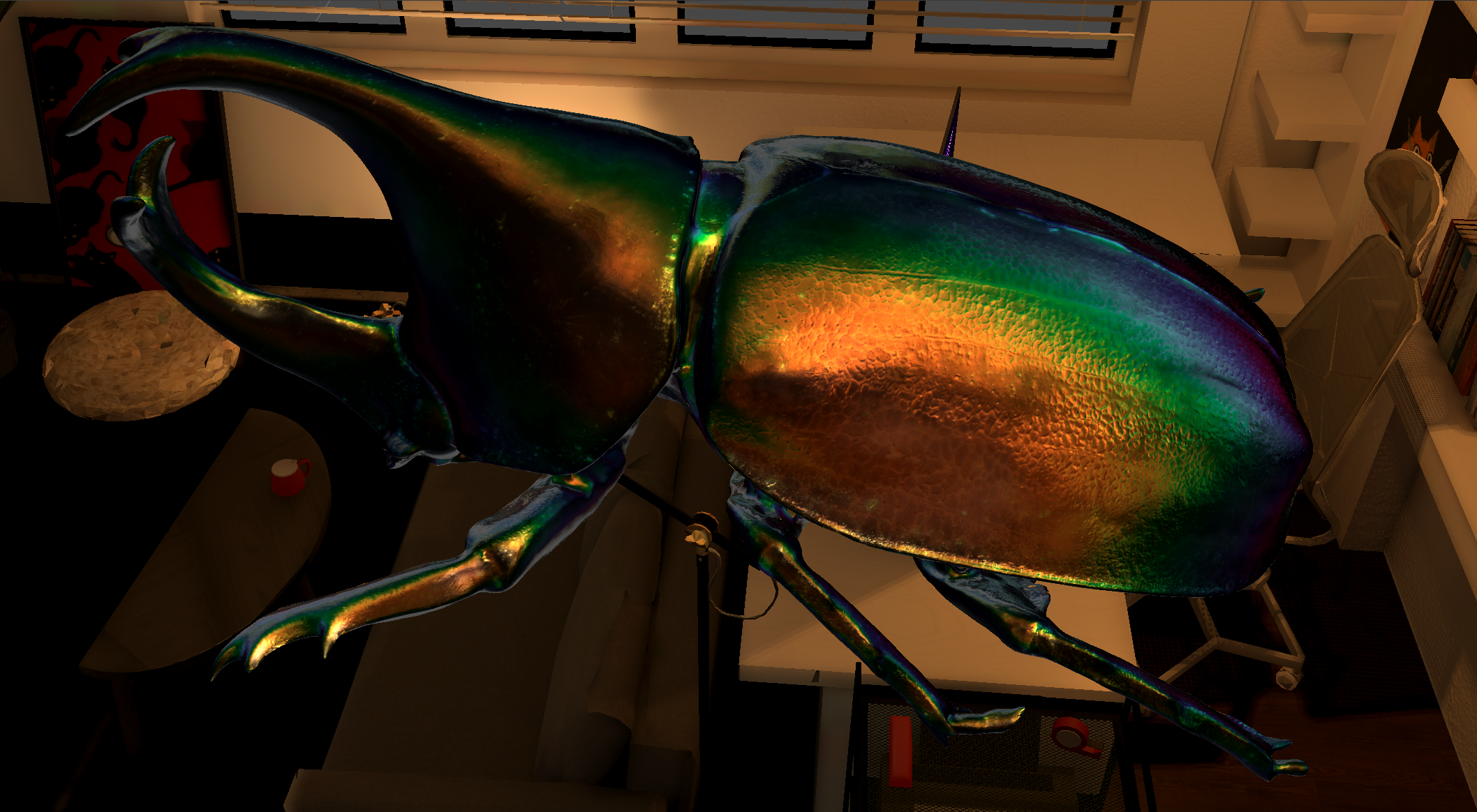 Iridescent Beetle Shader