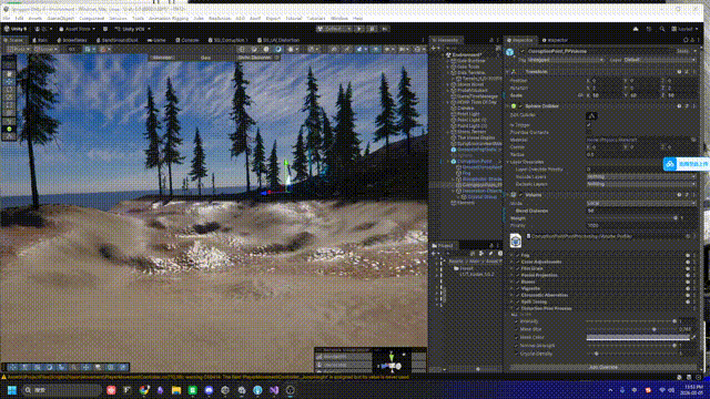 Ultimate composition featuring Render Textures, PostFX Bloom, Crystal Distortion, and Volumetric Fog