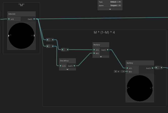 Final emission extraction and height mask blending