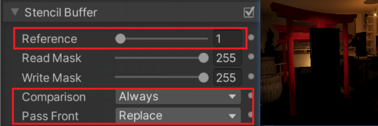 Window Stencil Settings